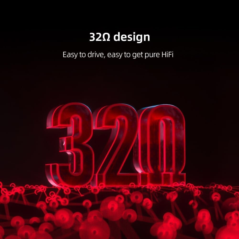 FiiO FT3 32ohm Wired Headphone High-Performance Dynamic Driver Open-Back (32ohm)