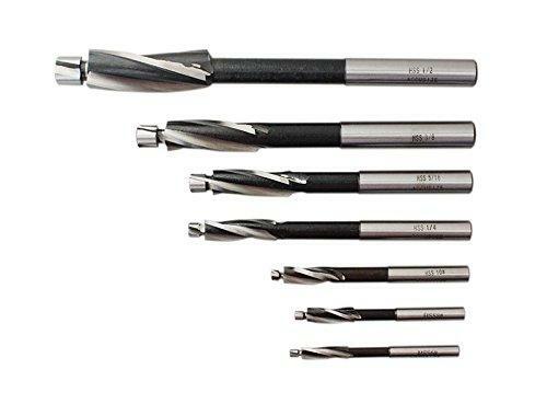 Accusize Industrial Tools H.S.S. Solid Cap Screw Counterbore Set, 3 Flute,