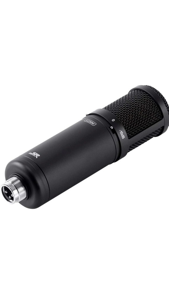 Monoprice Large Studio Condenser Microphone Mult-Pattern With 34mm Capsule.