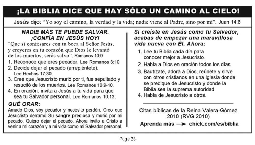 ONE WAY! | JACK T CHICK | BASIC GOSPEL BIBLE TRACK | BASIC GOSPEL