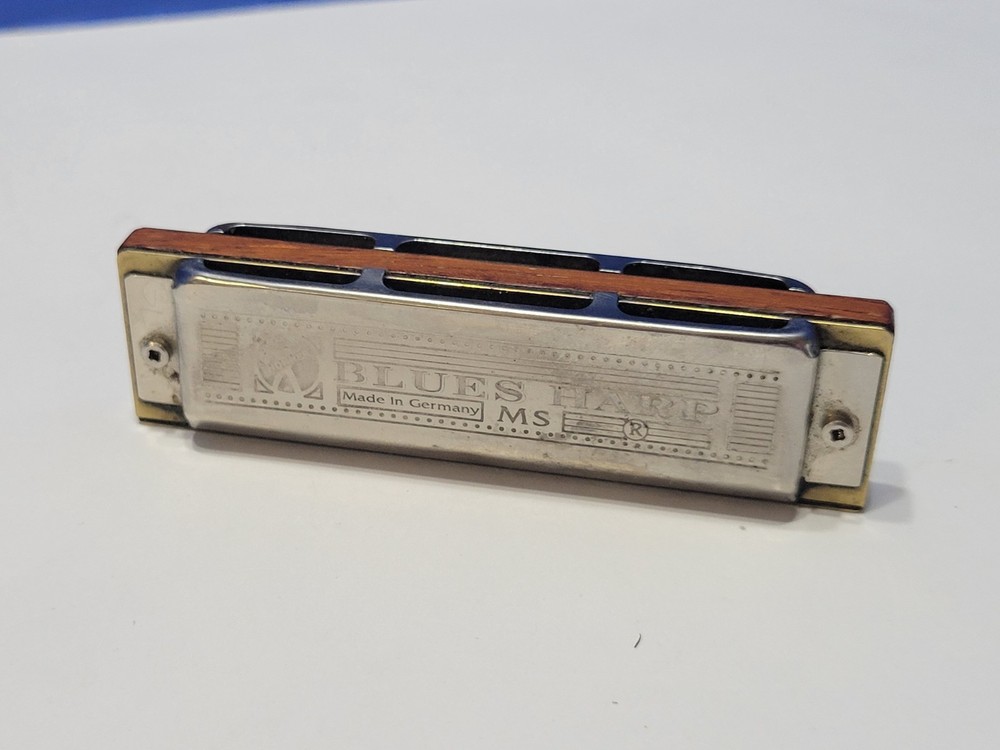 Vintage Hohner Blues Harp Harmonica in Case