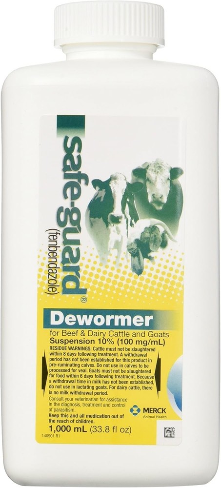 Safe-Guard Fenbendazole Dewormer 1000ml Liquid 10%