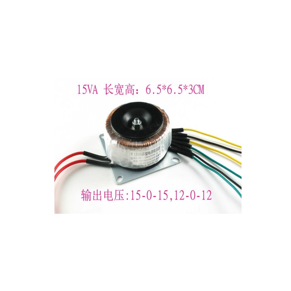 Output Voltage of 15W Ring Transformer: 15-0-15-12-0-12
