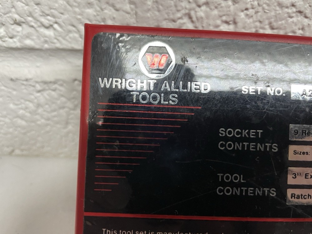 Wright Allied Tools Socket Wrench Set (Box Only)
