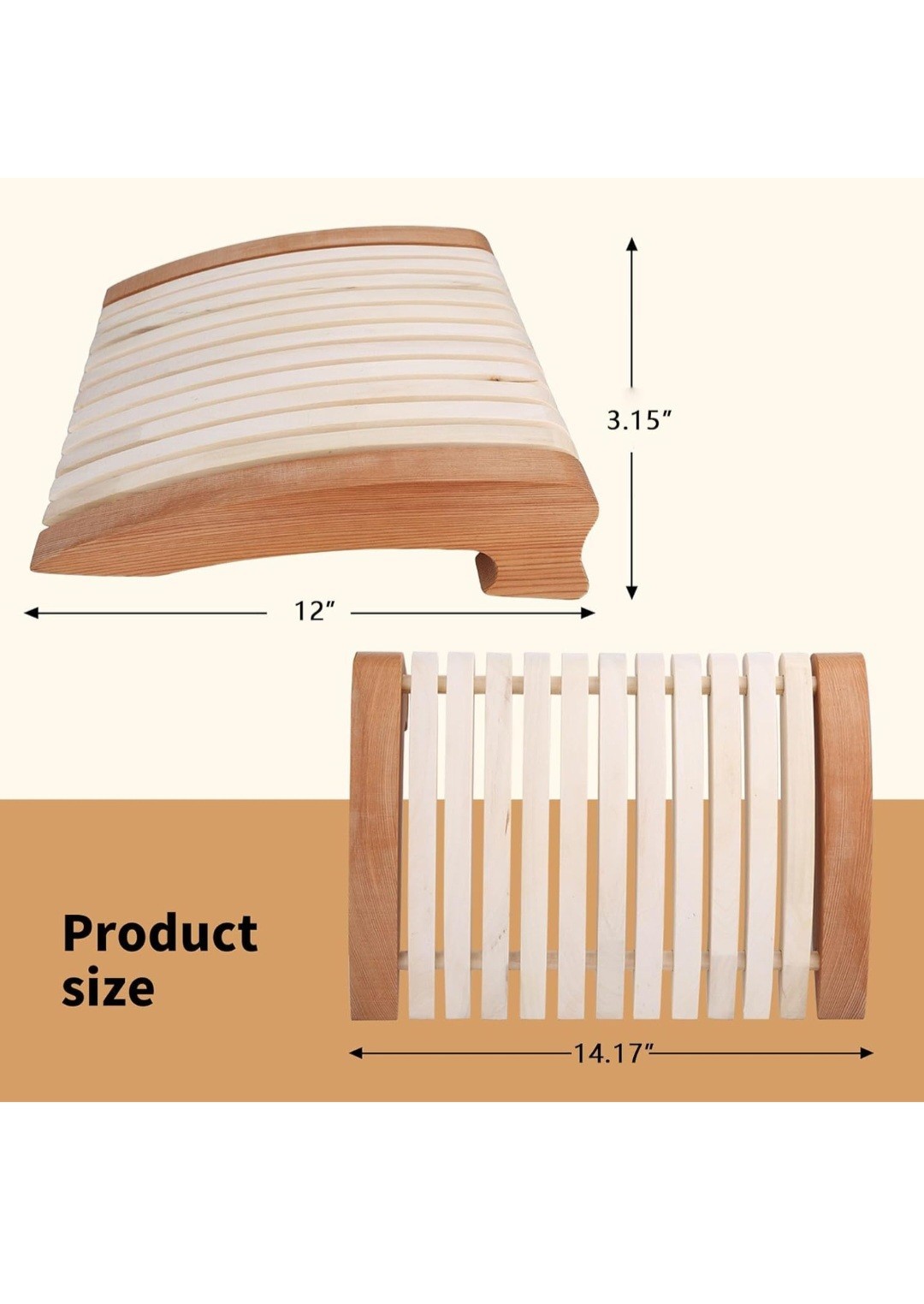 Wood Headrest Sauna Pillow Neck Support Sauna Steam Room Accessories for Shower