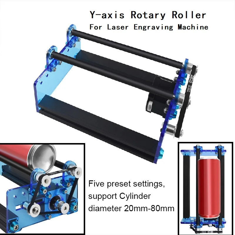 Engraver Y-axis Rotary Roller Engraving Module for Engraving Cylindrical Object