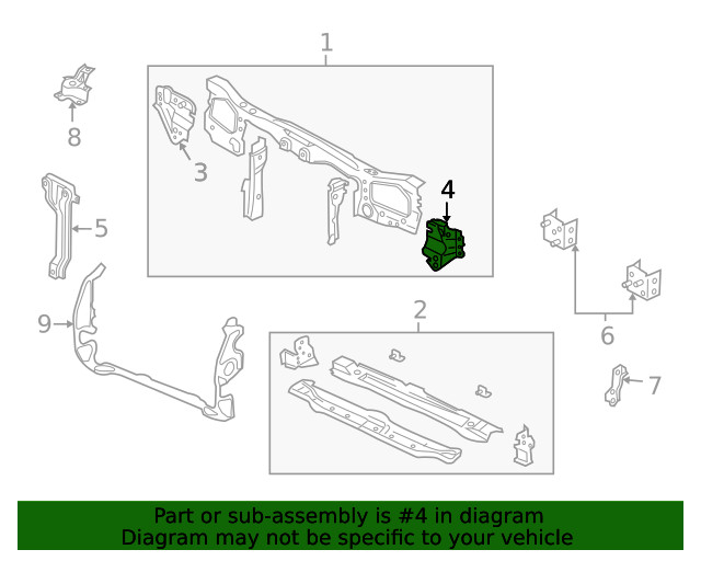 Genuine Ford Headlight Bracket YL8Z-13A114-BB