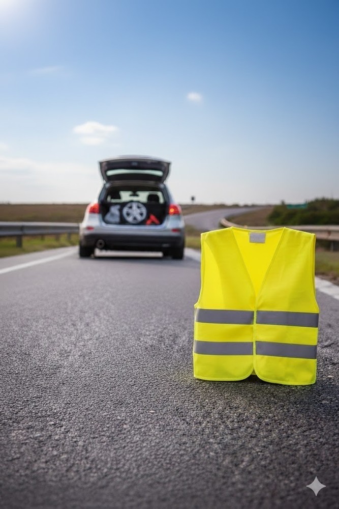 High Visibility Reflective Car Emergency Vest Jacket One Size