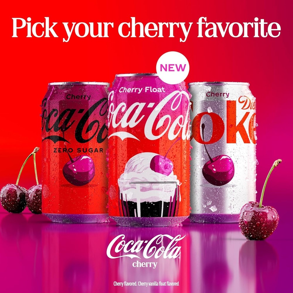 Sugar Cherry Diet Soda Soft Drink, 16.9 fl oz, 6 Pack