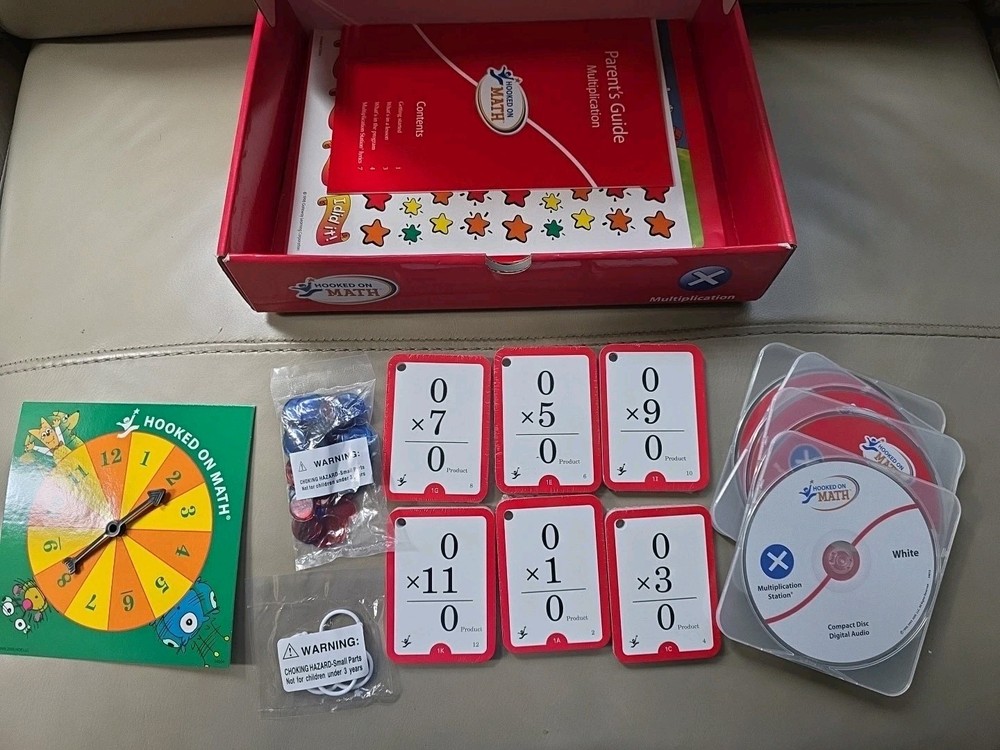 Hooked on Math Multiplication Workbook Open Box