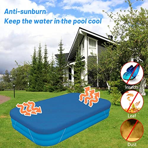 Rectangle Pool Cover, Inflatable Underground Pool Cover Dust and Rainproof