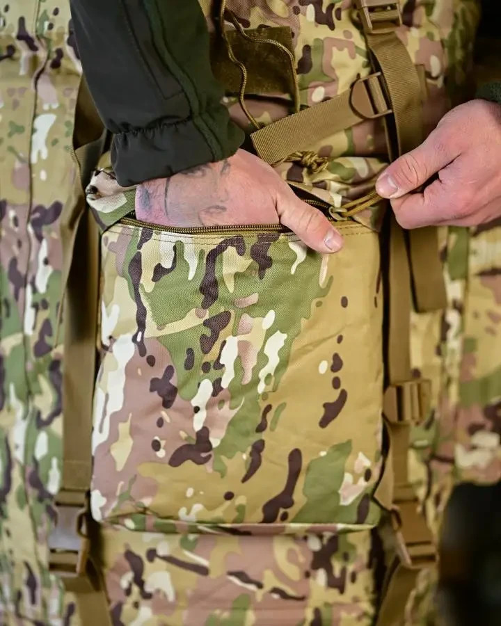 Large army backpack with rain cover 80l Multica Tactical frame backpack Mult💛💙