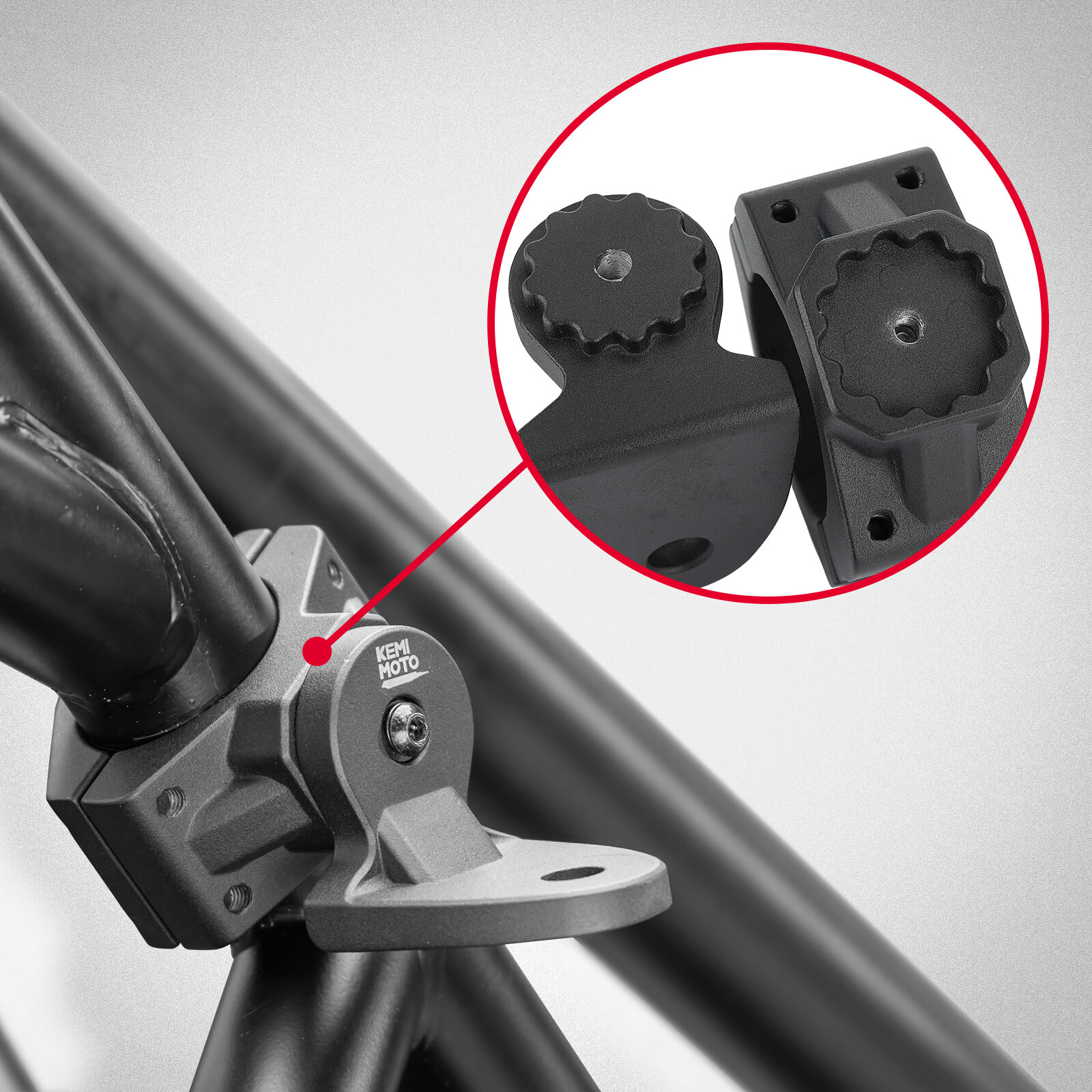 KEMIMOTO UTV Flag Mount Bracket Holder Fits 1.75" to 2" Rollbar Cage for X3 RZR