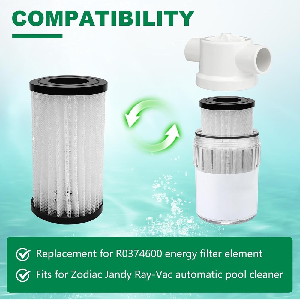 Energy Filter Element R0374600 Replacement for Jandy Ray-Vac Automatic Pool...