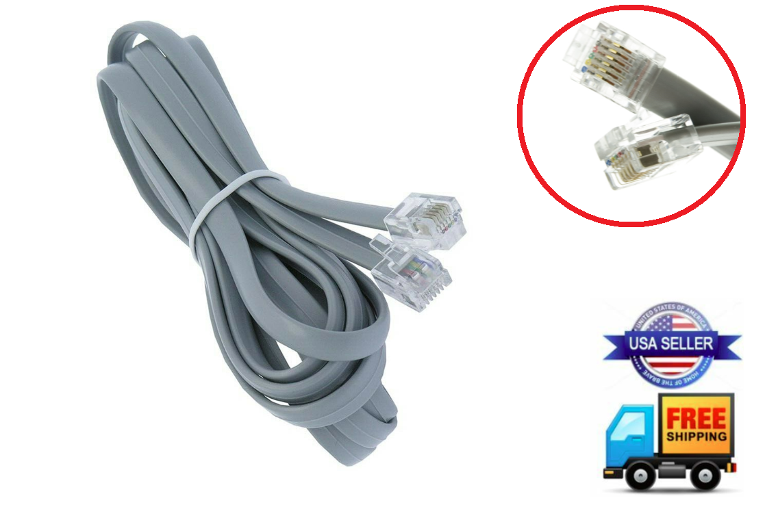 STRAIGHT 6-PIN CABLE REMOTE WIRE CONTROL LEGGETT & PLATT ADJUSTABLE BED SILVER