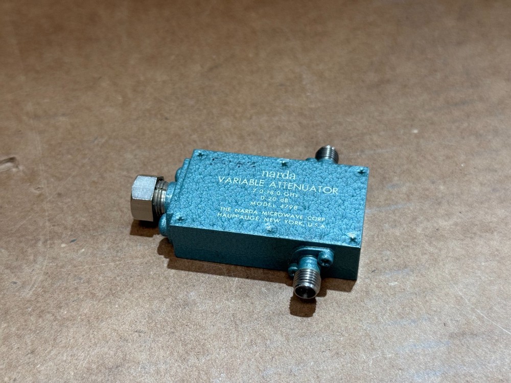 Narda Model 4798 Variable Attenuator 7-18GHz 20dB