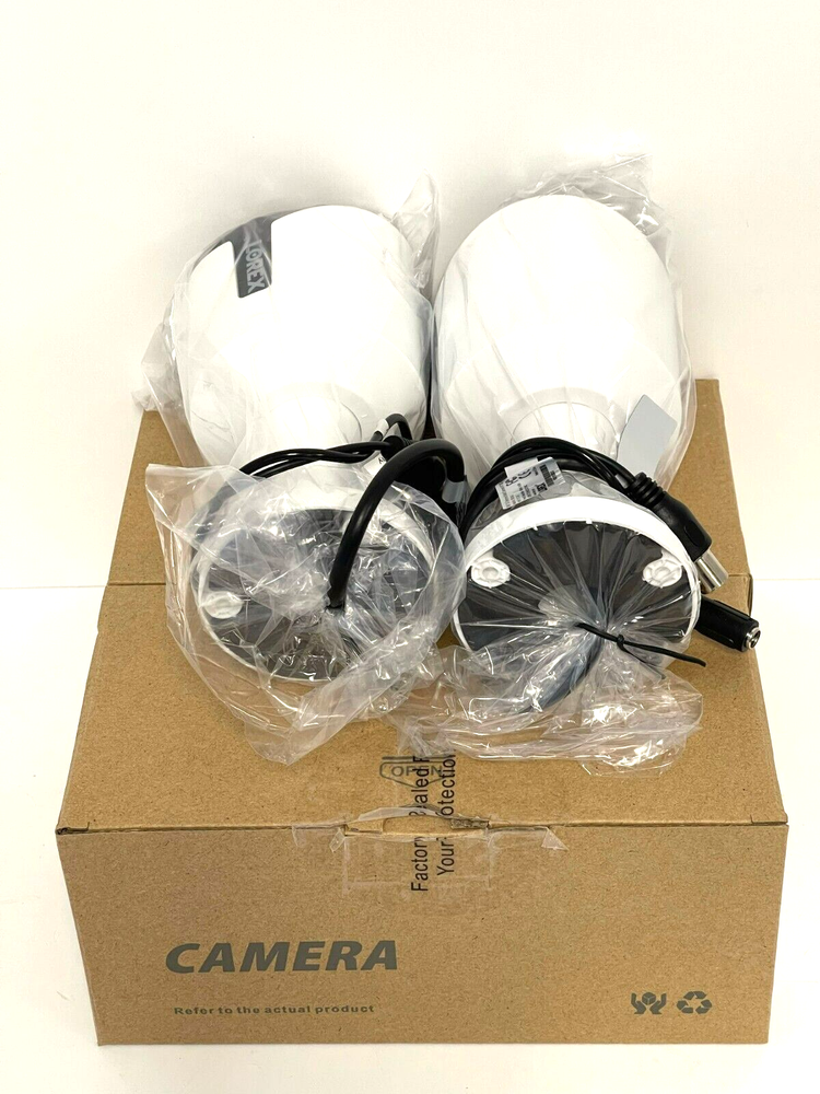 Lorex C581DA 5MP HD Active Deterrence Bullet Security Camera and Cable, 2 pack