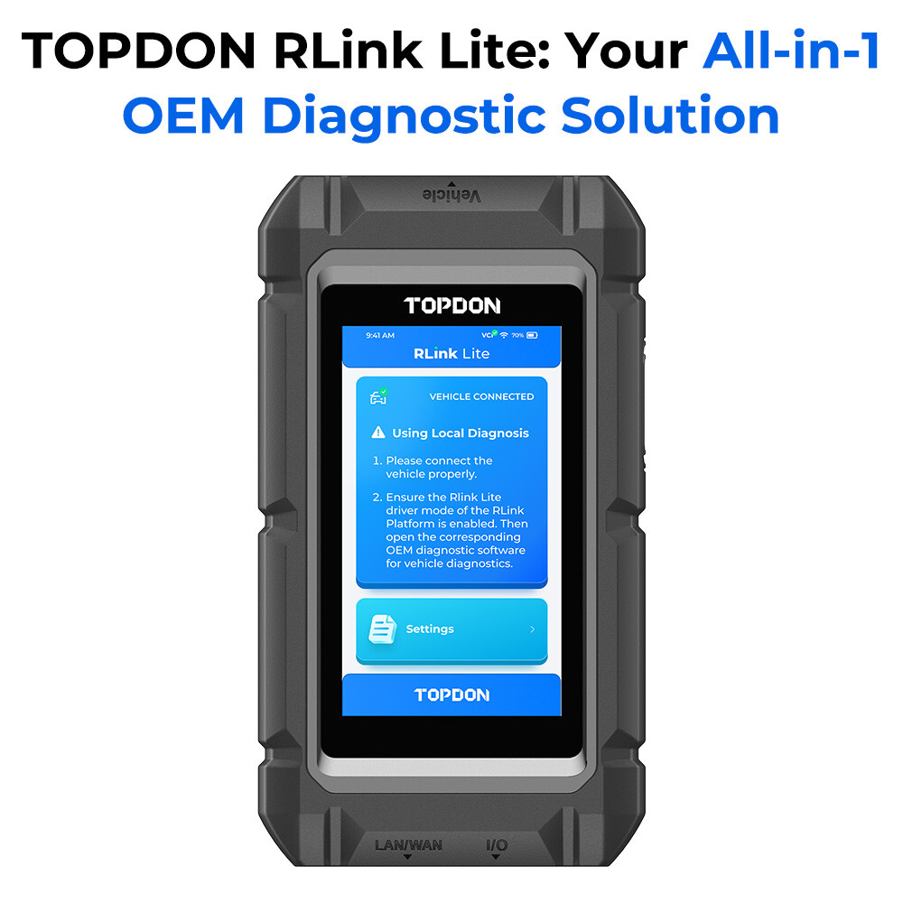 TOPDON RLink Lite J2534 Pass-Thru Programmer Enhanced VCI OE-Level Diagnostic