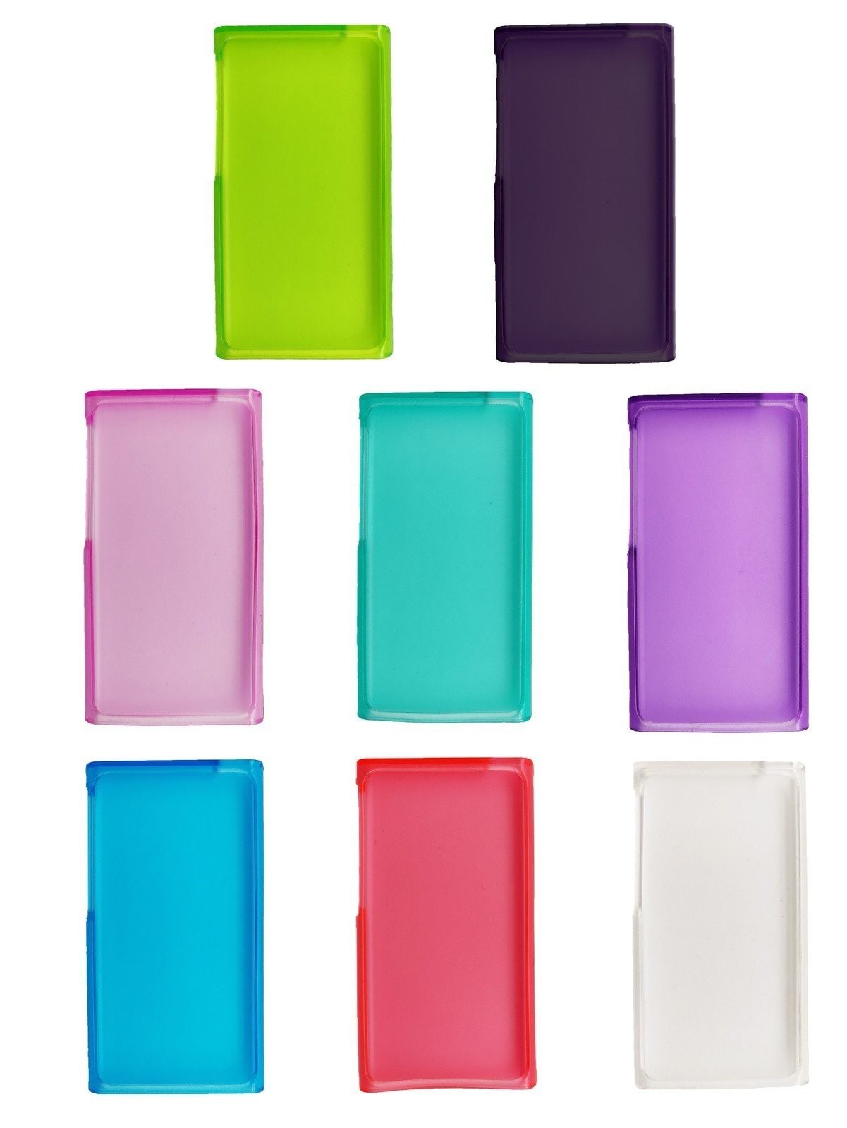 Case for Apple iPod Nano 7 7th Gen - TPU Gel Rubber - Clear & Colors