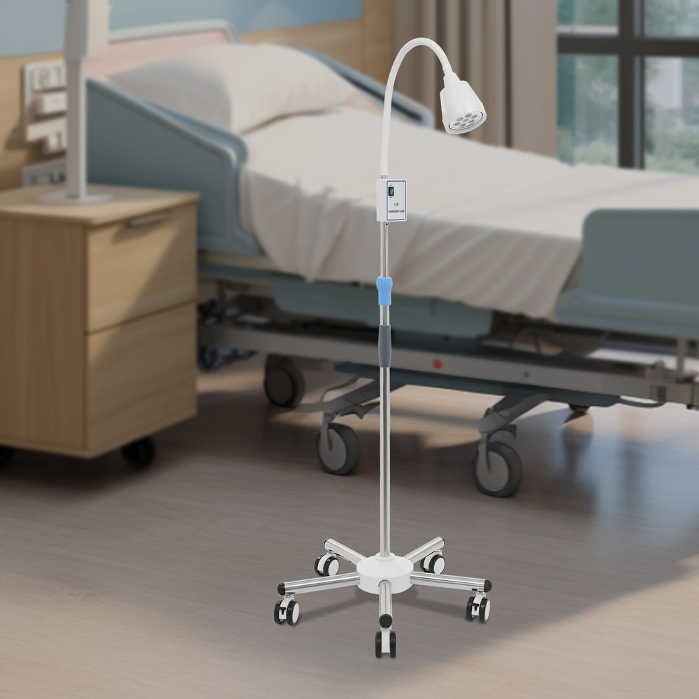 LED Mobile Examination Light Examination Lamp Adjustable Height Five-legged