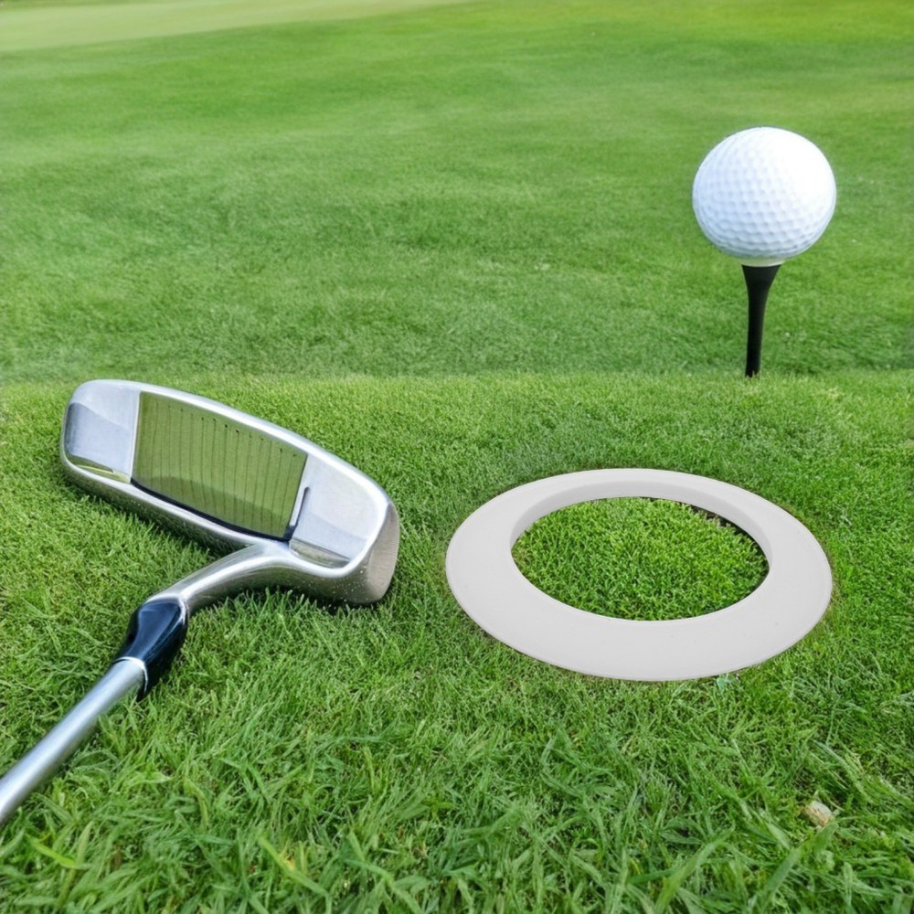 2 Pcs Golf Putting Ring Training Aid Cup Hole Indoor Auto Return
