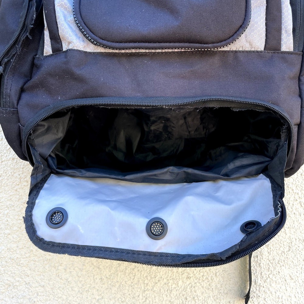 Rawlings Baseball T-Ball Softball Backpack Black Silver