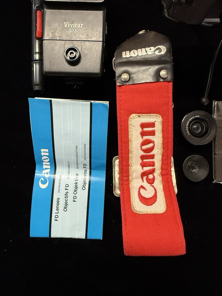 CANON AE-1 PROGRAM Camera, Lens, Flash W/Box