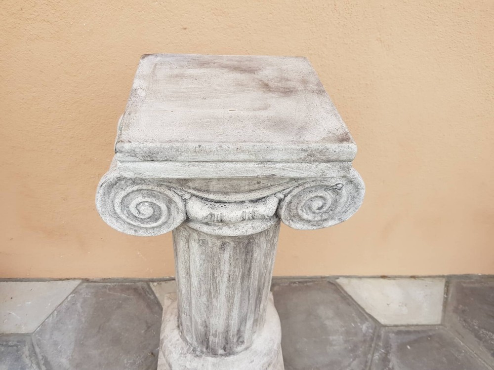 COLUMN - STONE POWDER COFFEE TABLE BASE, NO MARBLE, NO TERRACOTTA