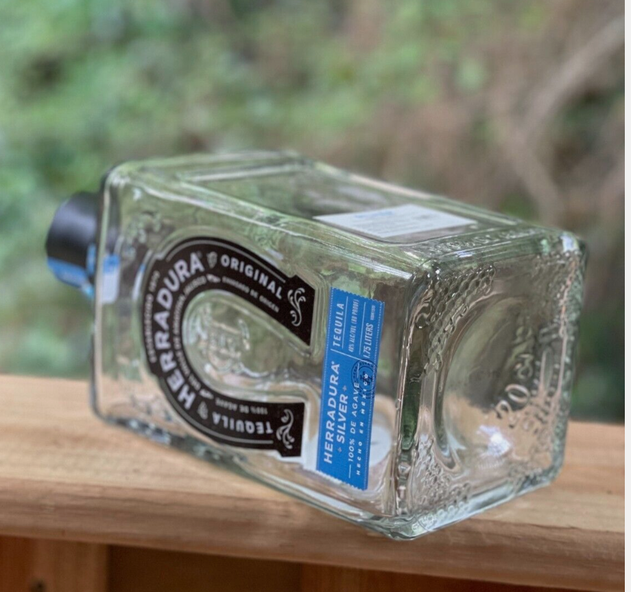 Herradura Silver Tequila Empty Bottle1.75L EMPTY BOTTLE ONLY!