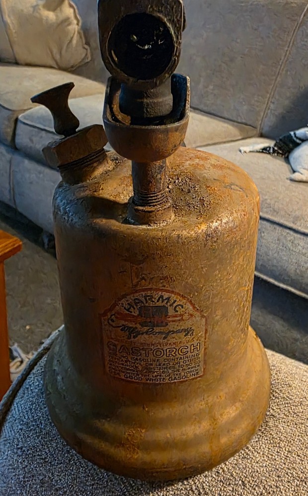Vintage Brass Blow Torch wall harmic brand