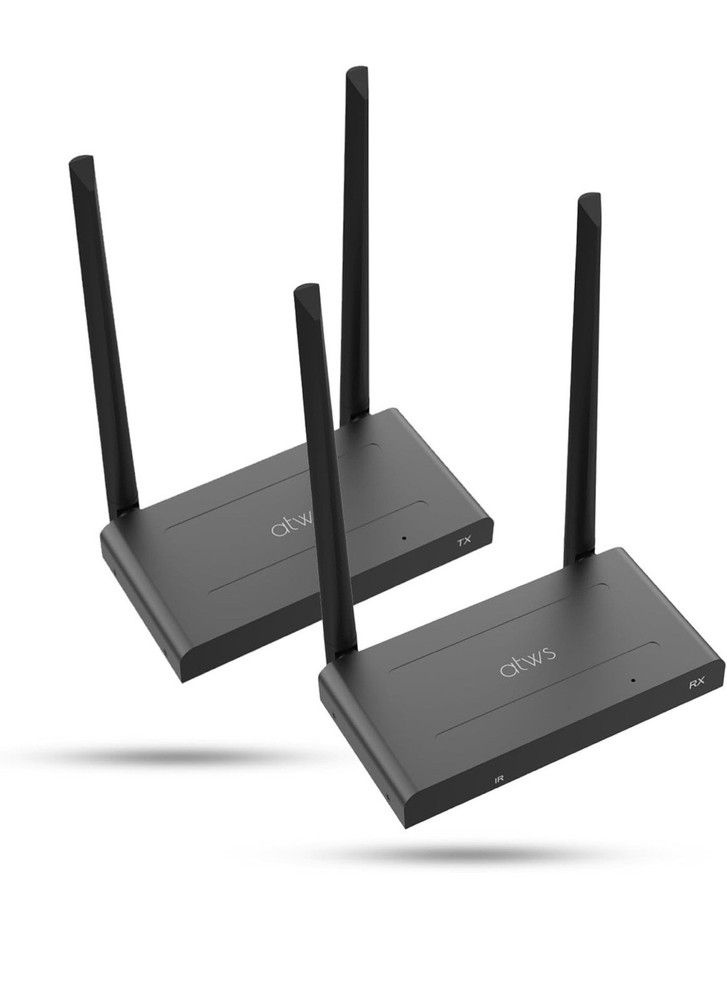 Wireless HDMI Transmitter and Receiver Kit, 4K HDMI Extender 164ft Range