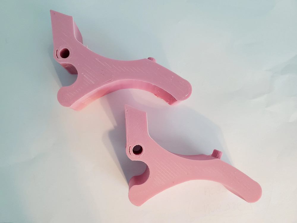 Yellow Replacement Mounting Bracket Clip Levers for Dewalt DW7231