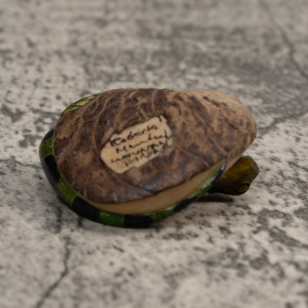 Green Iguana Lizard Tagua Carving