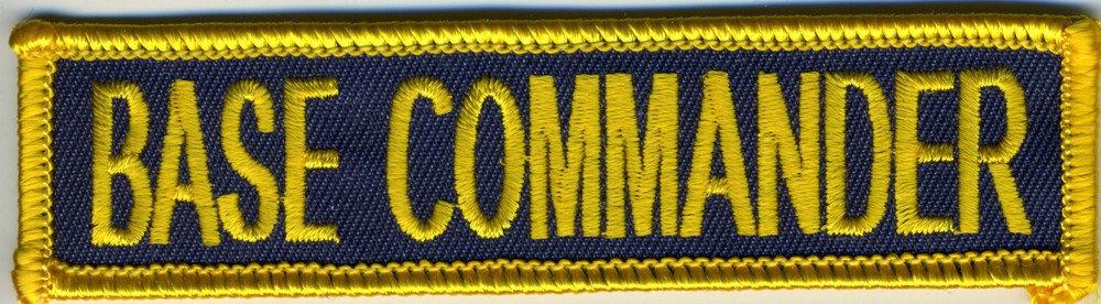Base Commander Tabs - 1x4 inch - EonTwill BC Patch Cat No C6367