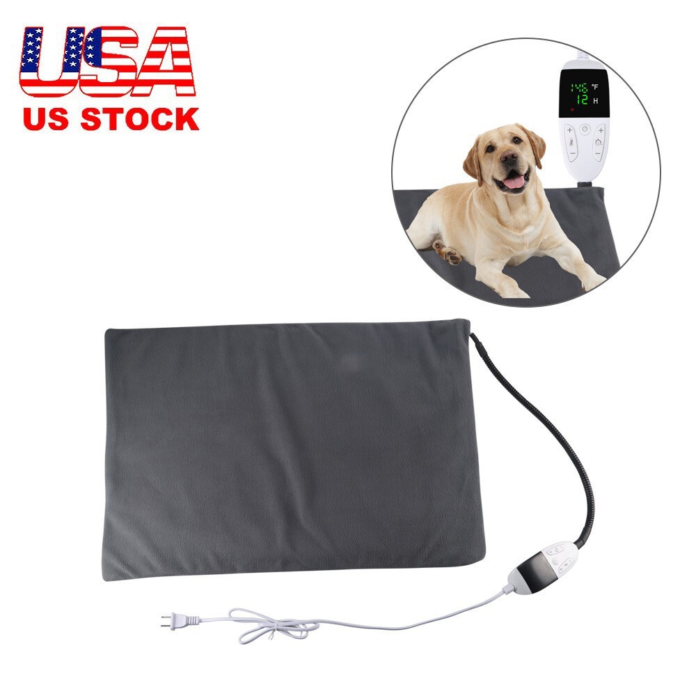 Large Pet Heating Pad Electric Blanket Waterproof Mat Warmer Washable Dog Cats