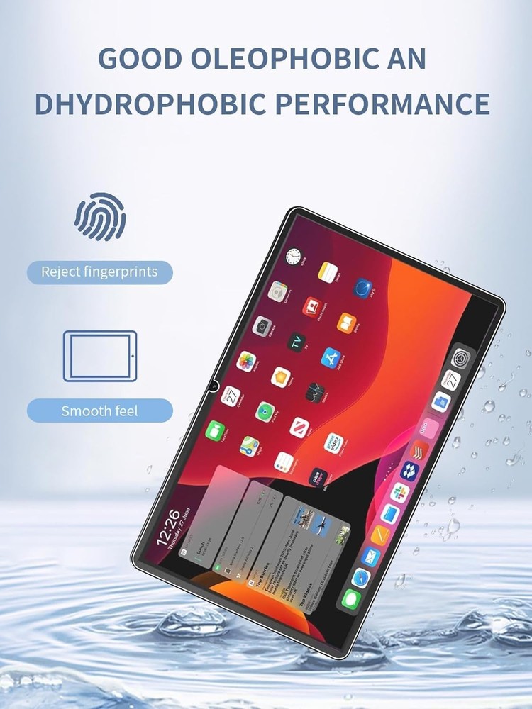 (2 Pack) FEONAL D126 11 Inch Android 15 Tablet Screen Protector Tempered Glass