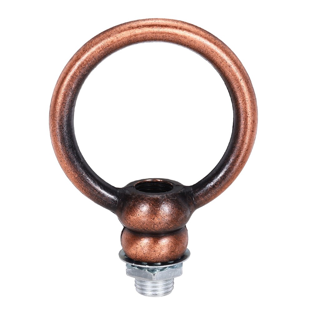8kg M10 2x2.3" Thread Lifting Eye Nut Holder Hook Ring Red Copper