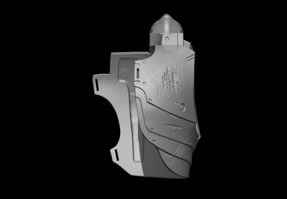 Predator Armor Bust Scale 1:1 File STL-OBJ For 3D Printing