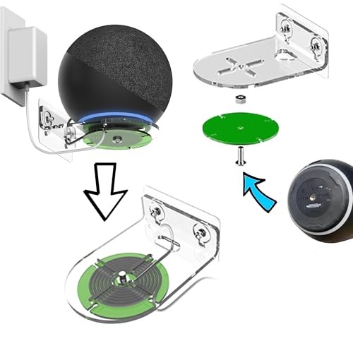 Compatible for 2025 New Echo Studio,Echo 4th Gen Shelf Wall Moun transparency