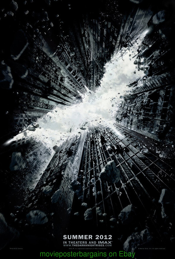 DARK KNIGHT RISES MOVIE POSTER DS 27x40 Advance Style CHRISTOPHER NOLAN  BATMAN