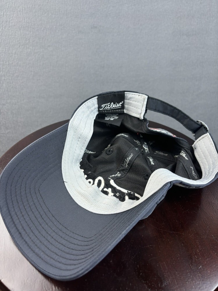 Titlelist Footjoy Prov V1 Hat Cap Gray Strap Back Adjustable Golf Baseball