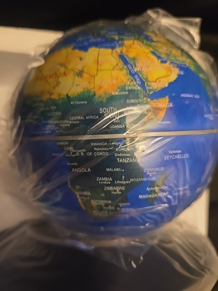 LED Globe Magnetic Levitation Floating Globe Light World Map Rotating Night Lamp