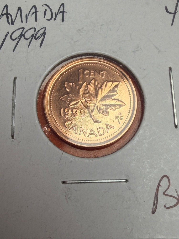 1999 Canada One Cent Coin- 1C BU