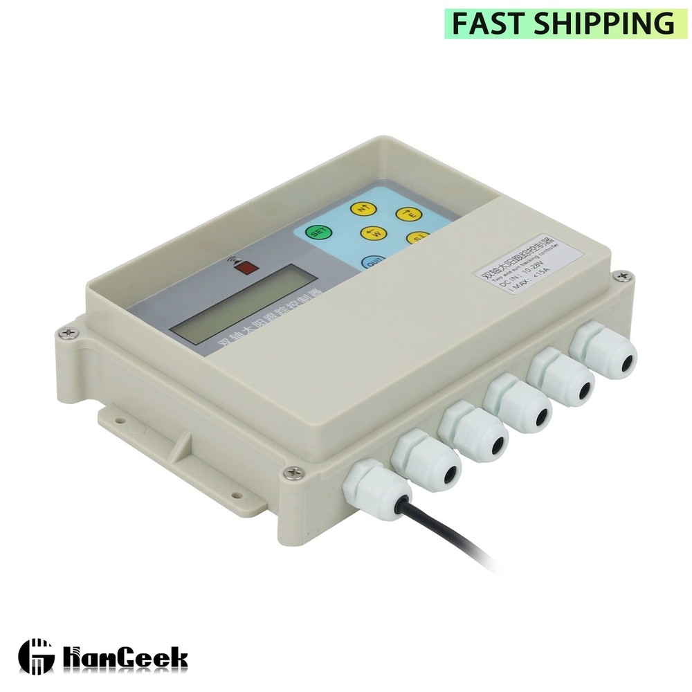 2 Axis Solar Tracker Controller w/ Remote Control + DC 2 Axis Gimbal for