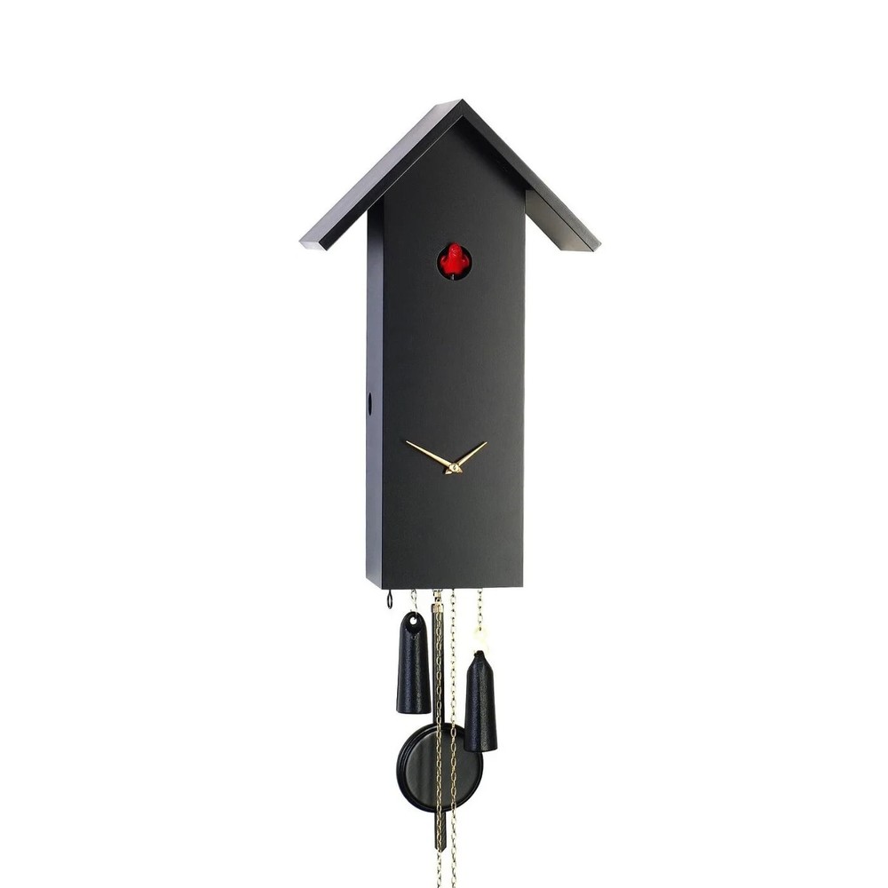 Black Cuckoo Clock, Modern Cuckoo Clock, Handmade Cuckoo Clock Germany, Cuckoo
