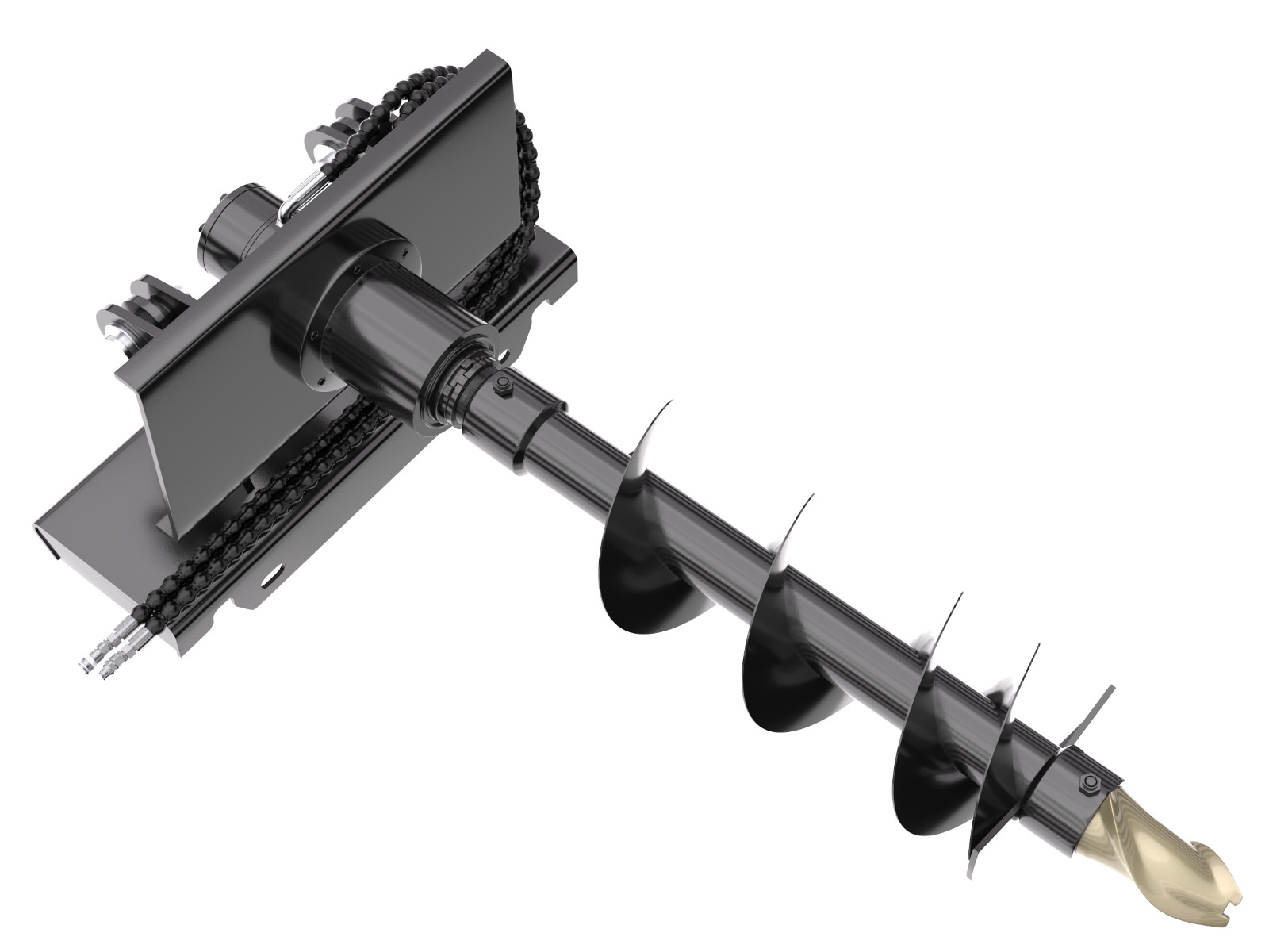 Hydraulic Auger Post Hole Drill for Mini Skid Steer Loader