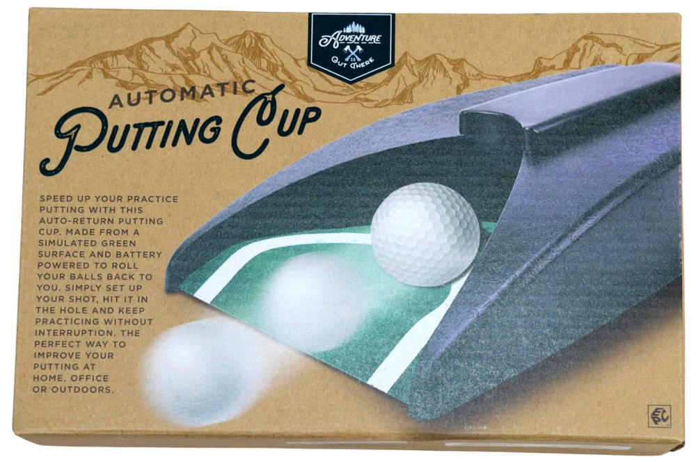 Adventure Men's Auto-Return Golf Practice Cup - Black