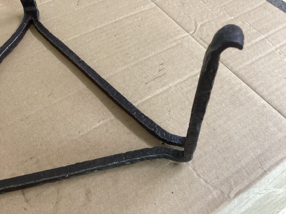 Antique Victorian Wrought Iron Blacksmith Made Campfire Trivet