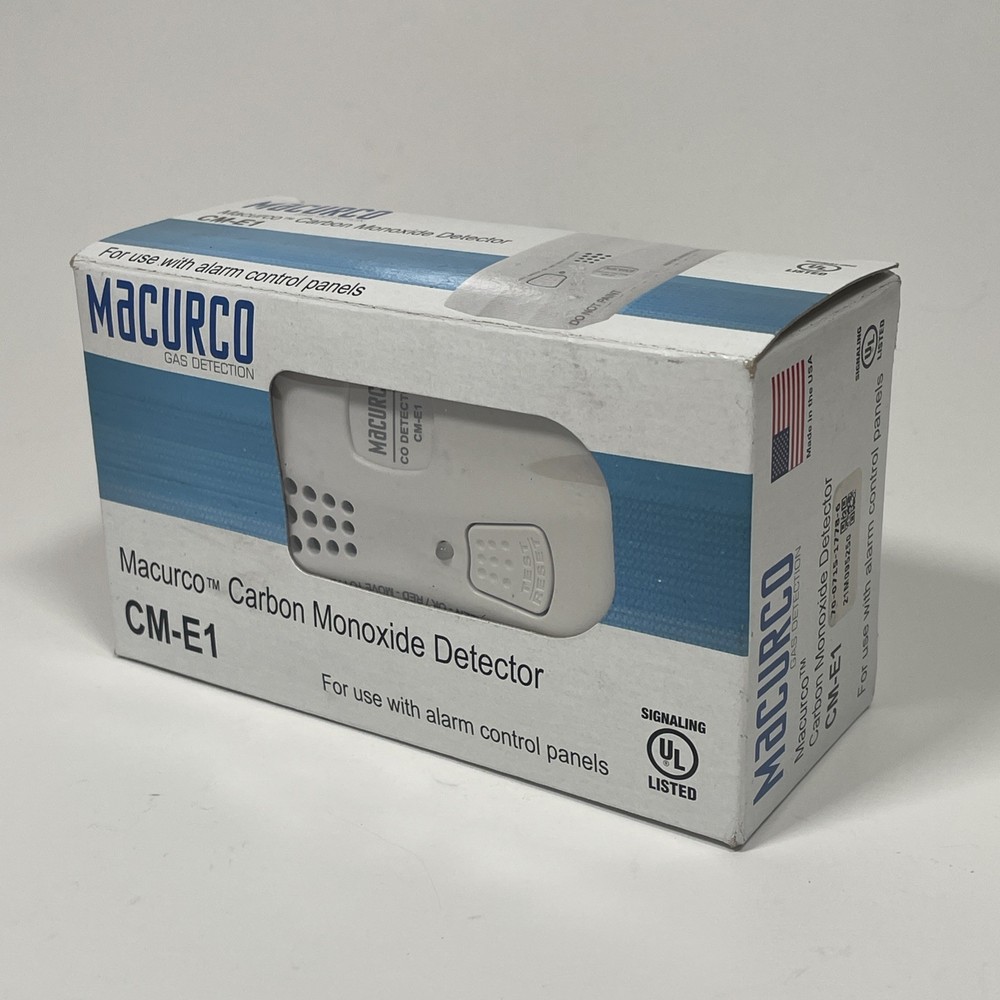 Macurco CM-E1 Carbon Monoxide Gas Detector Alarm