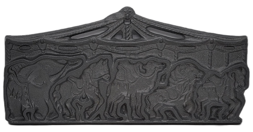 Vintage John Wright Double-Sided Carousel Cast Iron Pan Mold